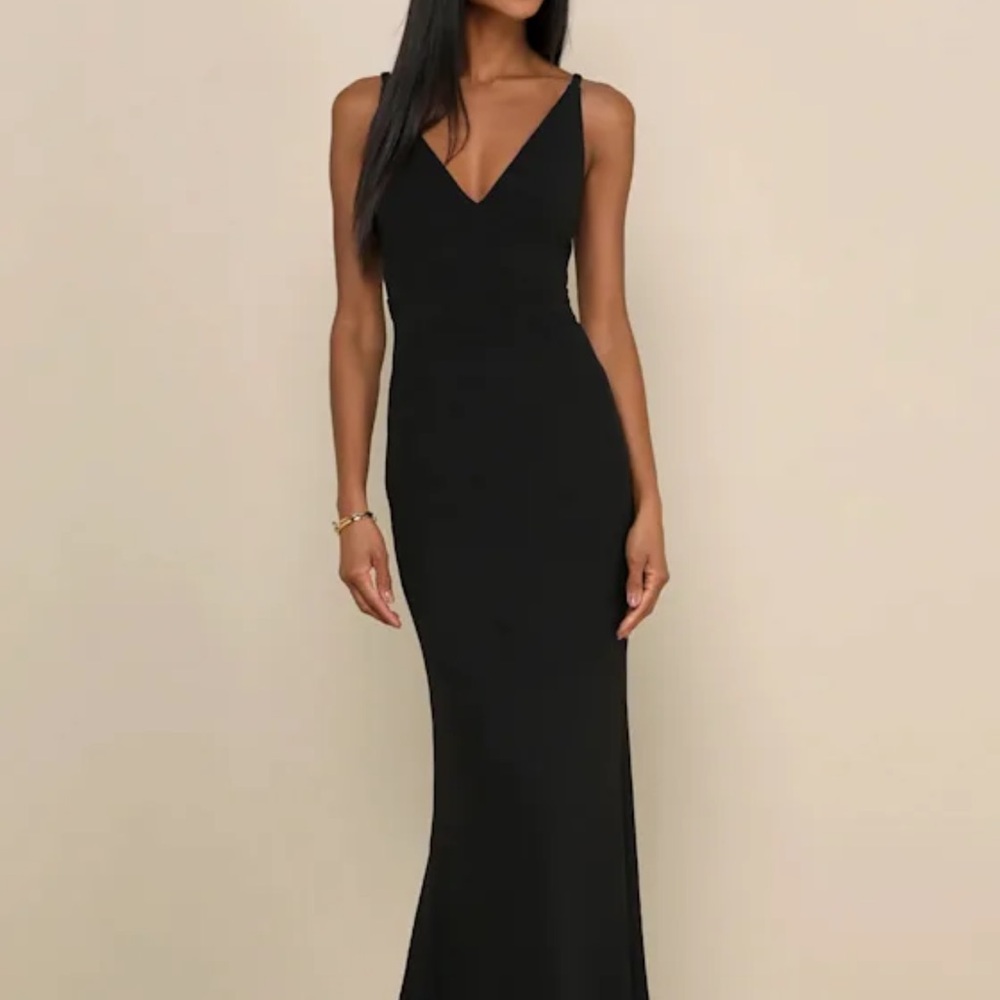 Lulus Black Evening Gown / bridesmaids dress